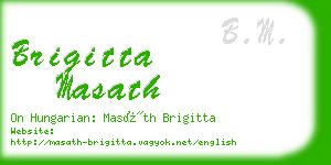 brigitta masath business card